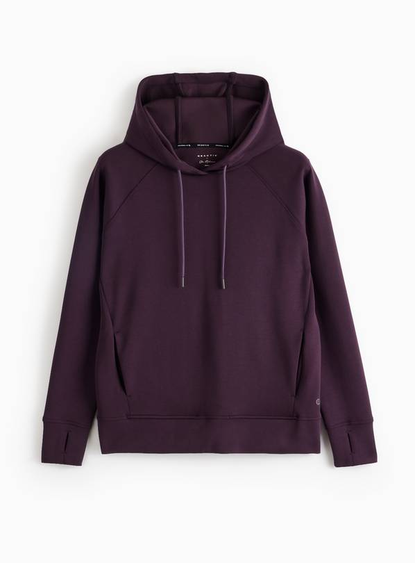 REAKTIV Plum Soft Touch Scuba Hoodie M
